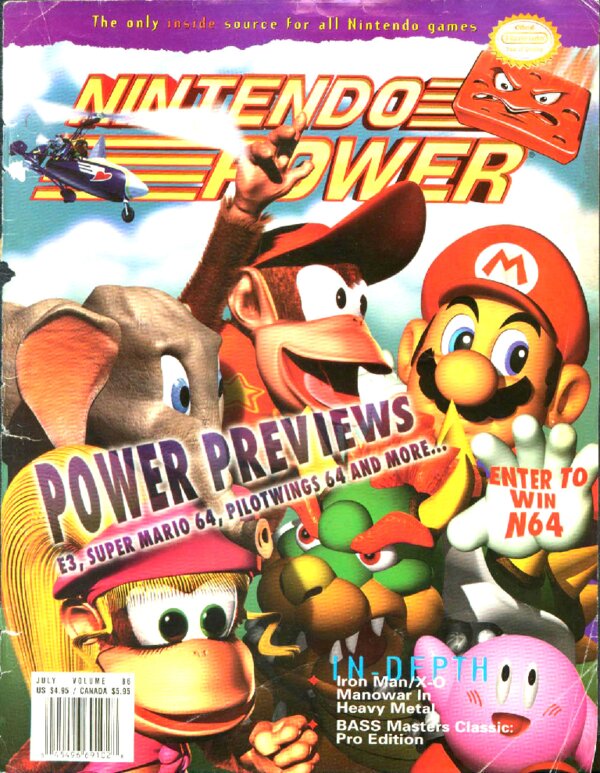 Nintendo Power Issue 086 (July 1996) cover